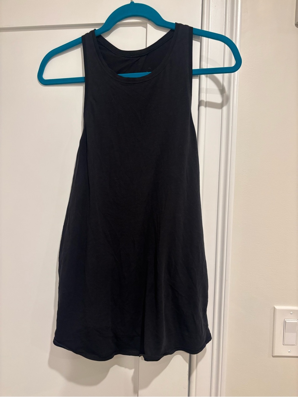 Lululemon Black Open Back Racerback Tank Top Size 6 or 8